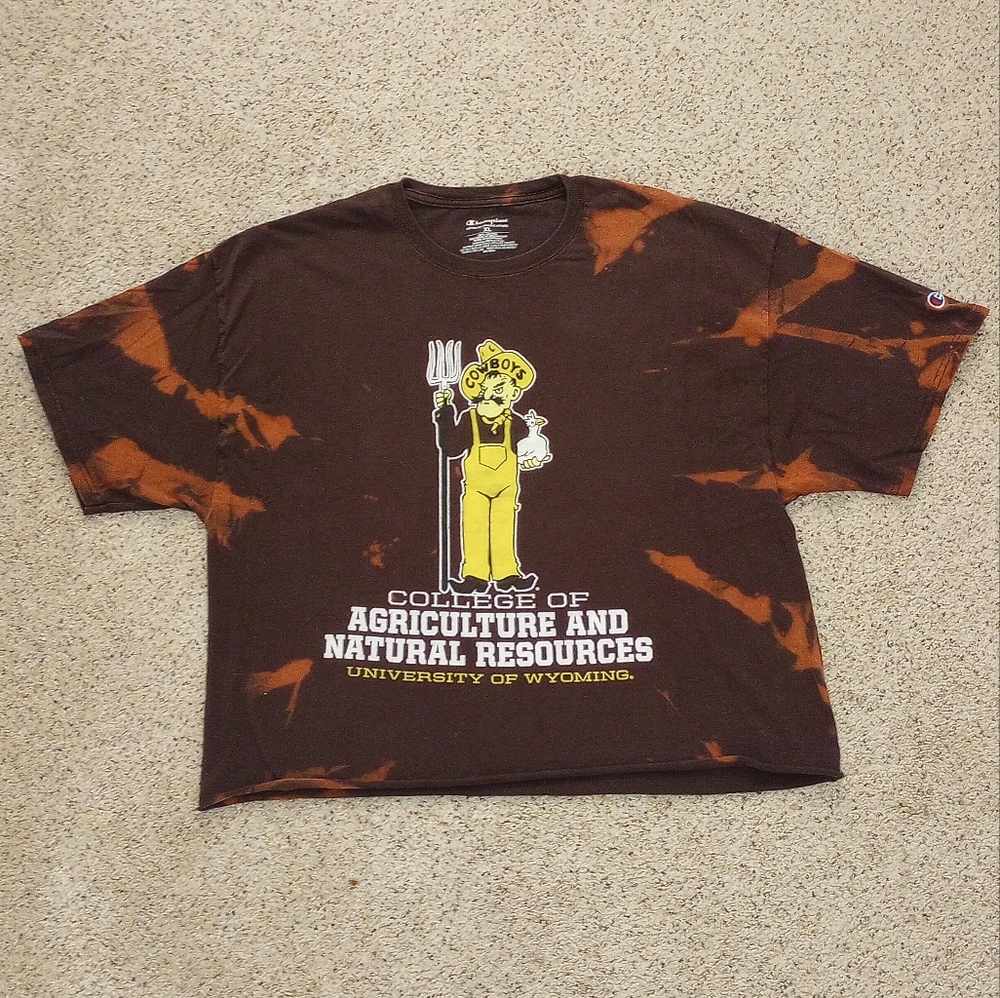 Champion University of Wyoming Cropped Tee